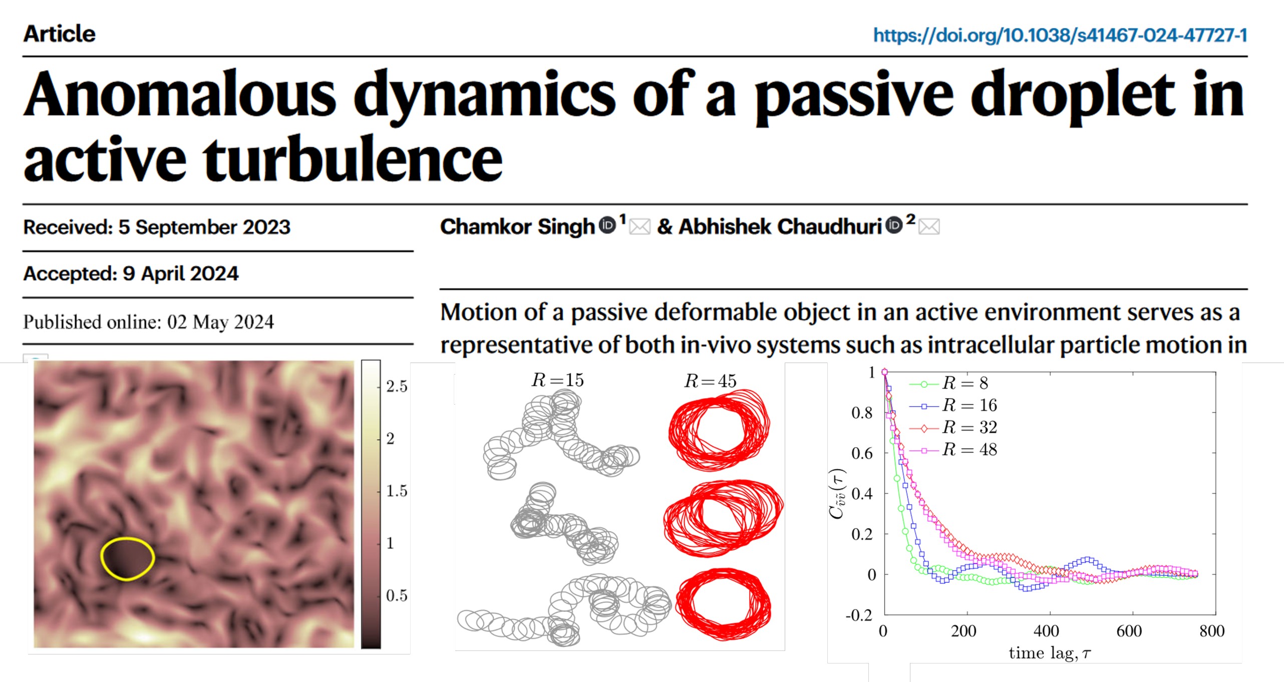 Work from IISER Mohali Published in Nature Communications