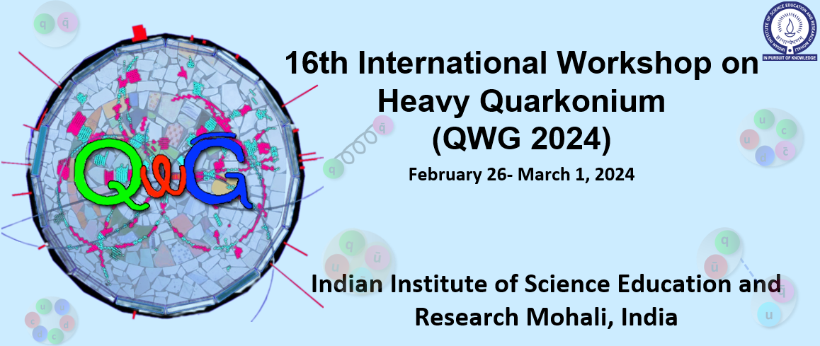 IISER Mohali Hosts the 16th International Workshop on Heavy Quarkonium (QWG 2024)